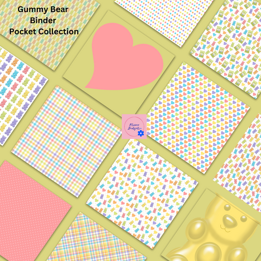 Gummy Bear Themed Decorative Binder Pockets (Digital Download)