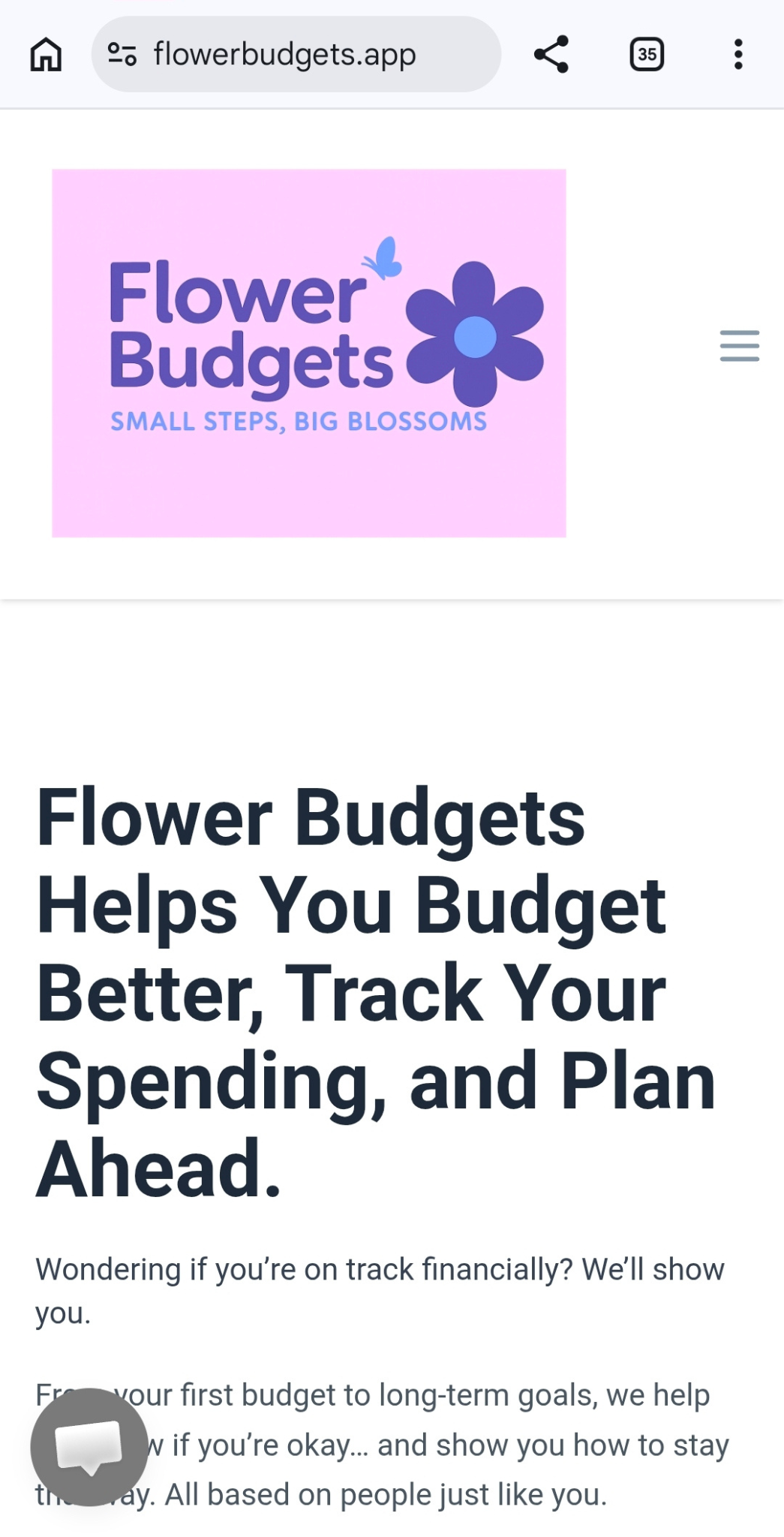 Flower Budgets Web Application