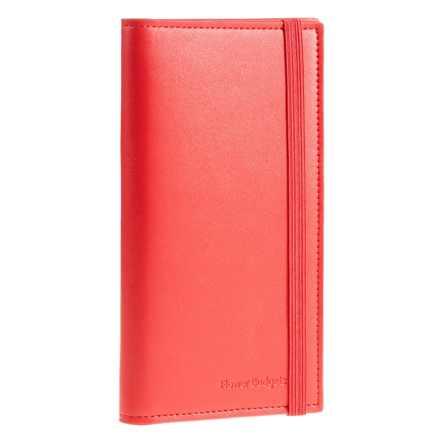 Premium Leather Checkbook Cover in Red