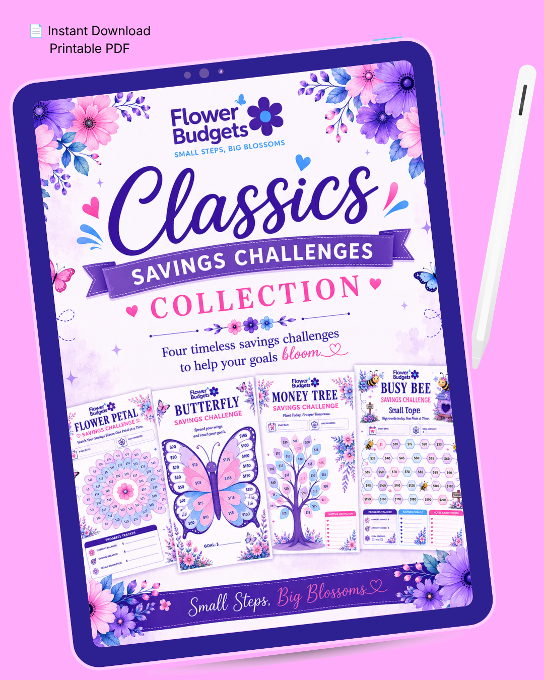 Flower Budgets Classics Savings Challenges Collection