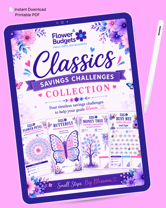 Flower Budgets Classics Savings Challenges Collection