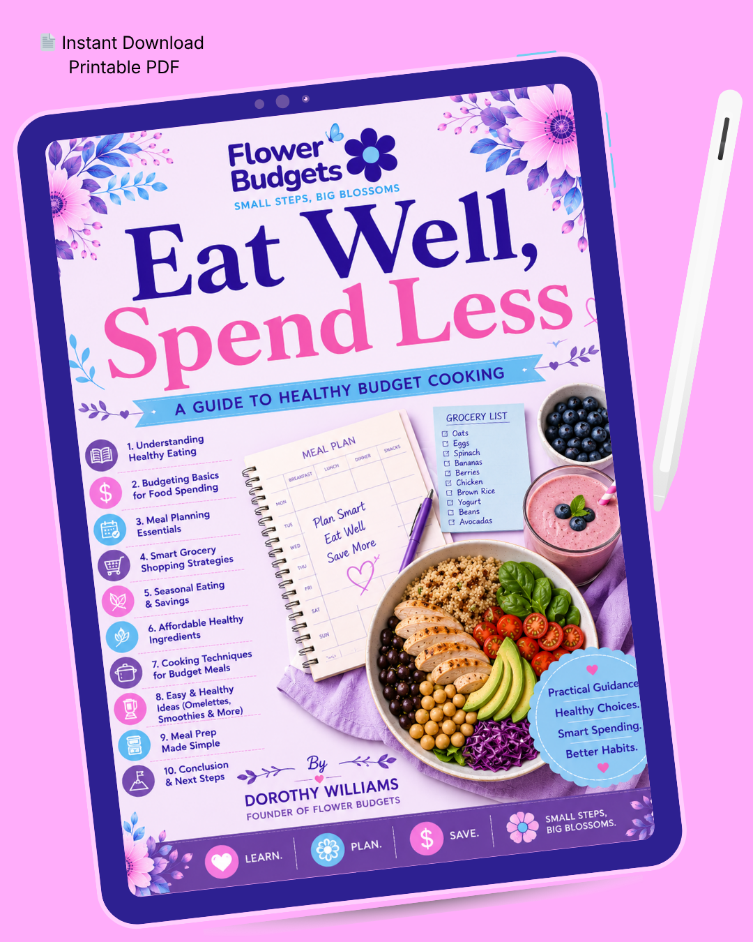 Eat Well, Spend Less: A Guide to Healthy Budget Cooking eBook