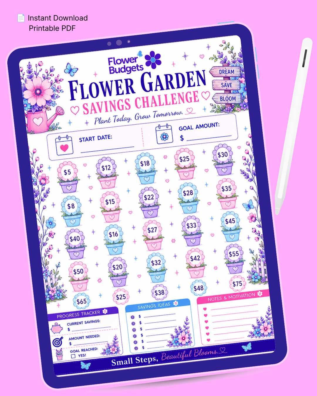 Flower Budgets Flower Garden Challenge