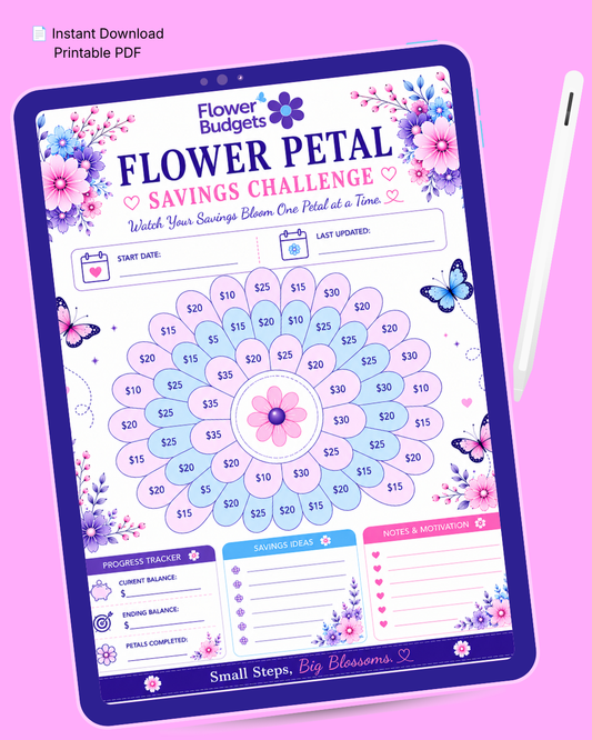 Flower Budgets Flower Petal Challenge
