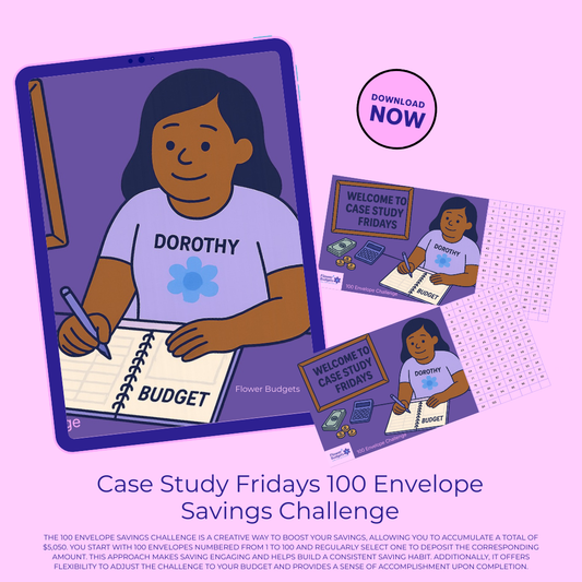 Case Study Fridays 100 Envelope Savings Challenge - Character 1 (Digital Download)