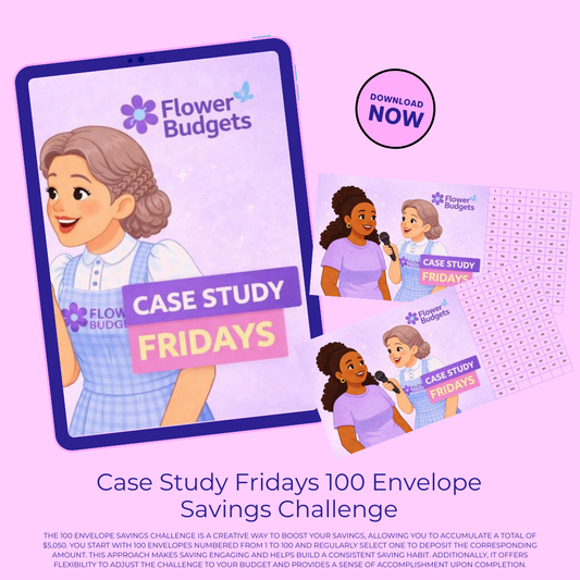 Case Study Fridays 100 Envelope Savings Challenge -Character 2 (Digital Download)