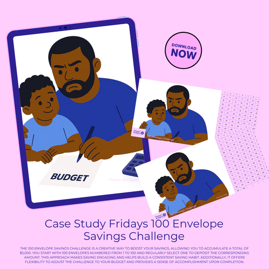 Case Study Fridays 100 Envelope Savings Challenge -Character 3 (Digital Download)