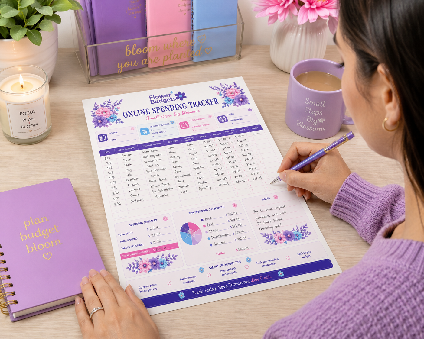 Flower Budgets Expense Tracker